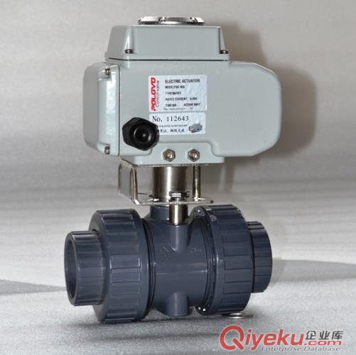 雙由令UPVC電動塑料球閥原始圖片2