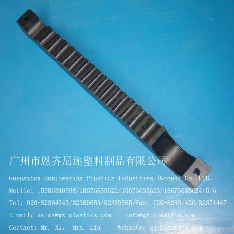 【進口來料加工 】廣州廠家專業(yè)生產(chǎn)POM齒條，聚甲醛齒條，賽剛齒條原始圖片2