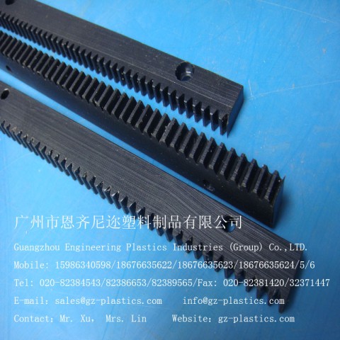 【超耐磨  自潤滑】廣州廠家專業(yè)生產(chǎn)超高分子聚乙烯齒條，高密度聚乙烯齒條，聚乙烯齒條原始圖片3