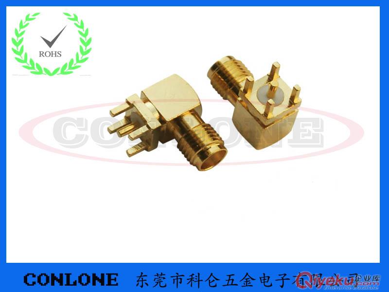 SMA-KE四腳180度射頻同軸連接器