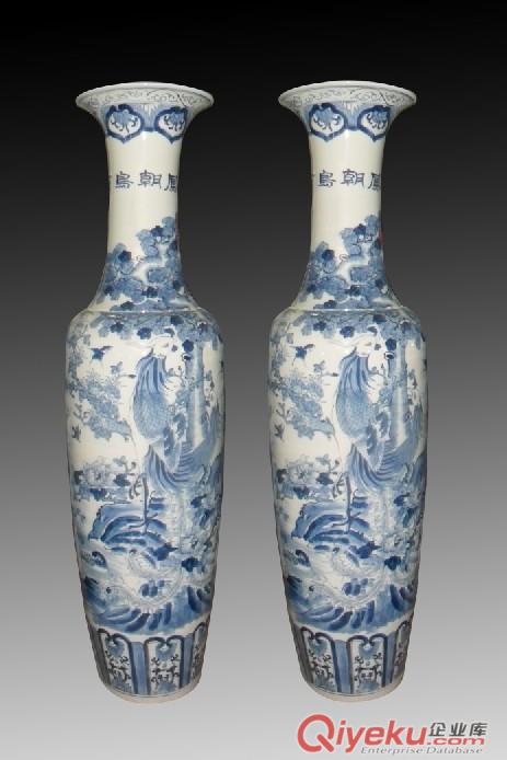 家具擺件 陶瓷噴泉 空氣加濕器 陶瓷魚缸 手繪陶瓷大缸
