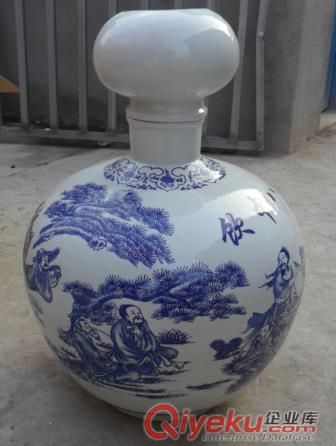 陶瓷酒瓶生產(chǎn)廠家，陶瓷大酒壇，陶瓷大酒缸，100斤酒壇批發(fā)價(jià)格原始圖片3
