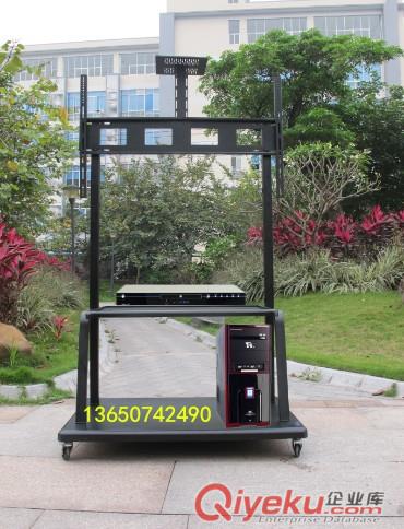 供應(yīng)廣州晶固LP2100大型液晶電視移動推車支架 電視機移動落地架