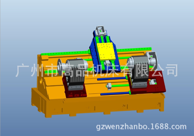 雙主軸單刀塔車床光機GP-630S