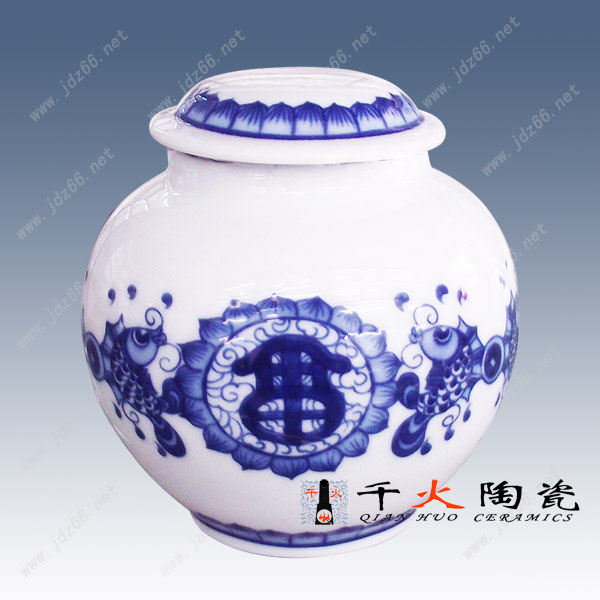 定做景德鎮陶瓷罐子 陶瓷蜂蜜罐原始圖片2