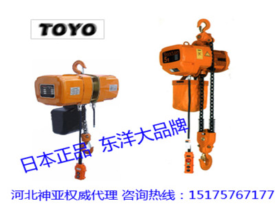 5噸東洋牌電動葫蘆|日本純進口