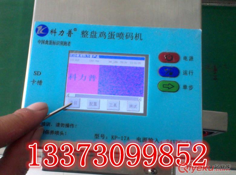 山東全自動往雞蛋上噴碼的設備 雞蛋上打字的機器原始圖片2