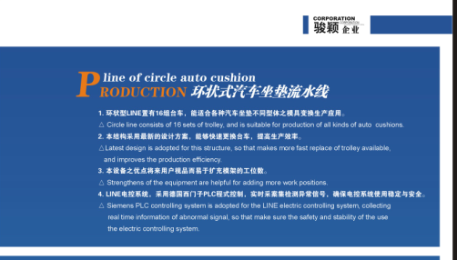 環(huán)狀式汽車坐墊流水線原始圖片3