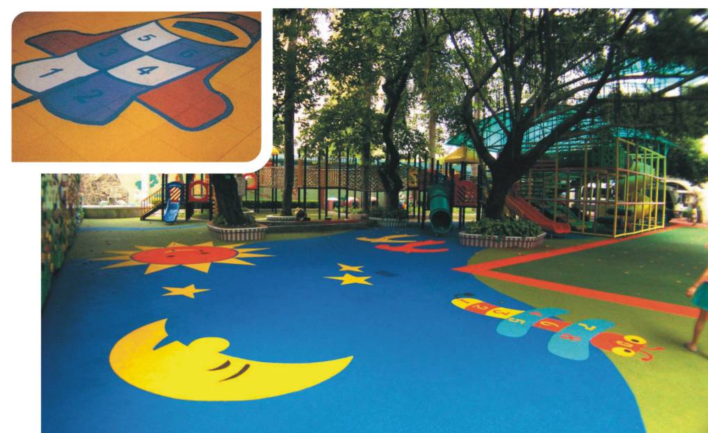 供應河南永城幼兒園防滑地面1