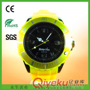 硅膠果凍表  韓版時尚手表 鑲鉆果凍表 新款彩sq侶果凍表拍拍表