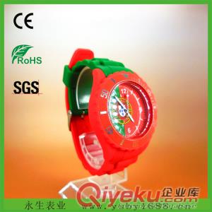 硅膠果凍表  韓版時尚手表 鑲鉆果凍表 新款彩sq侶果凍表拍拍表