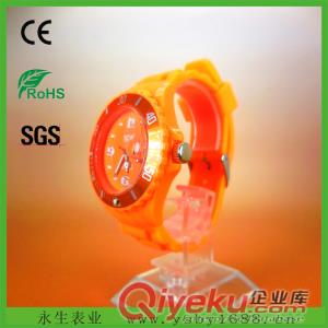 爆款  ICE硅膠手表 時(shí)尚超薄禮品硅膠表 情侶石英手表 