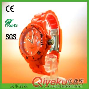 爆款女士手表 時(shí)尚菊花手表  鑲鉆ice手表 硅膠ICE手表 批發(fā)原始圖片2