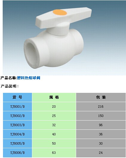 ppr ppr管件  ppr塑料球閥國標款  紅白灰三色20-63mm