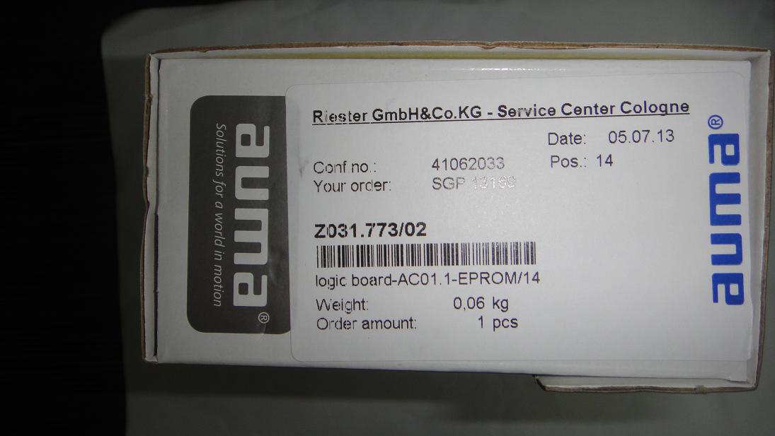 AUMA Z009.636B/02 總線模塊 