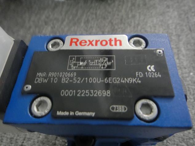 REXROTH+ 全新原裝DBW 30 B2-52/100U6EG24N9K4 力士樂