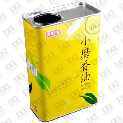 河南芝麻油禮品盒，小磨香香油鐵罐包裝