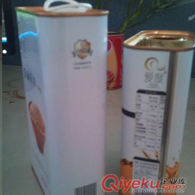 750ML亞光效果食用油罐，0.75L亞麻籽油鐵罐，張家口食用油鐵罐包裝廠