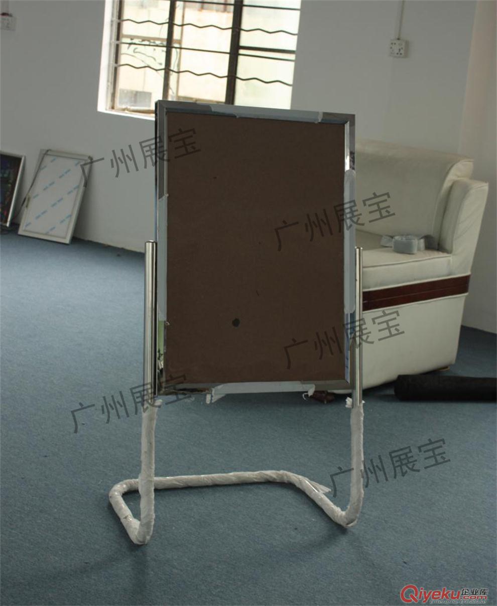 供應不銹鋼L型海報架 L型立牌 廣州展架原始圖片3
