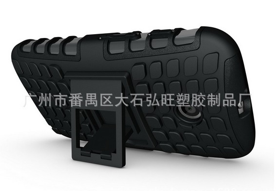 moto e TPU+PC 二合一支架套