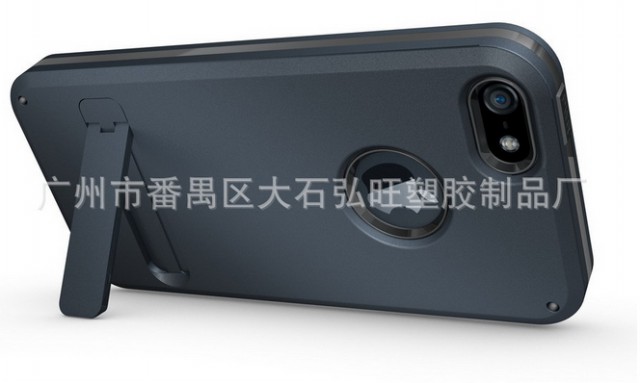 iphone5、5s TPU+PC 三合一支架套