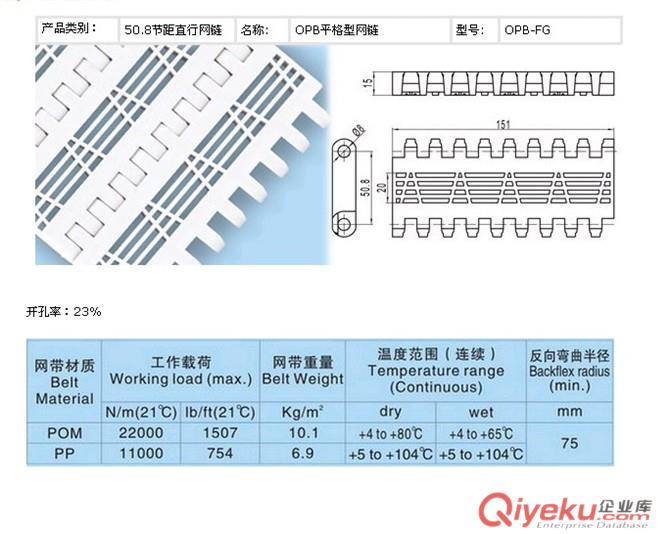 OPB塑料網帶