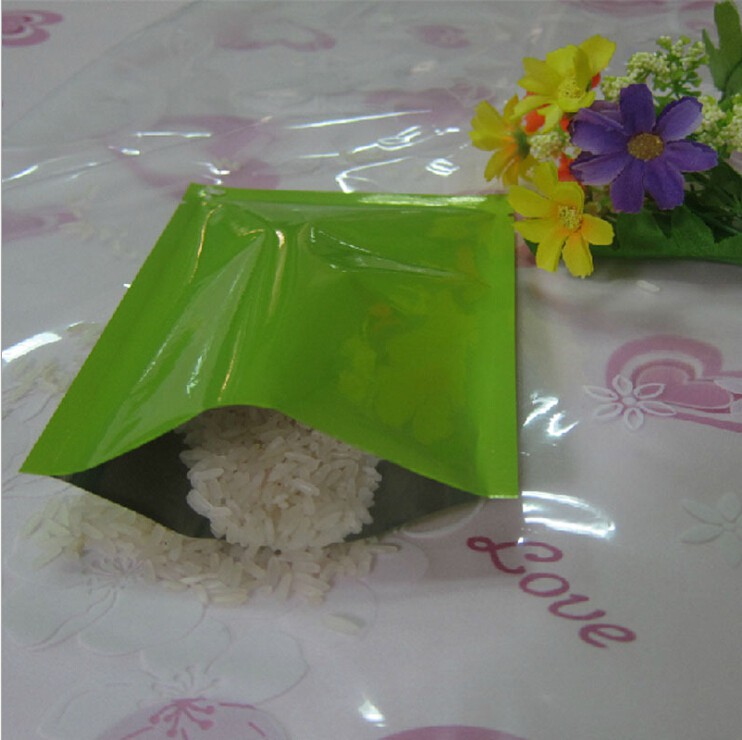 10*15cm綠色鍍鋁袋 鋁箔包裝袋 粉粉袋 咖啡袋 茶葉袋 食品袋原始圖片2