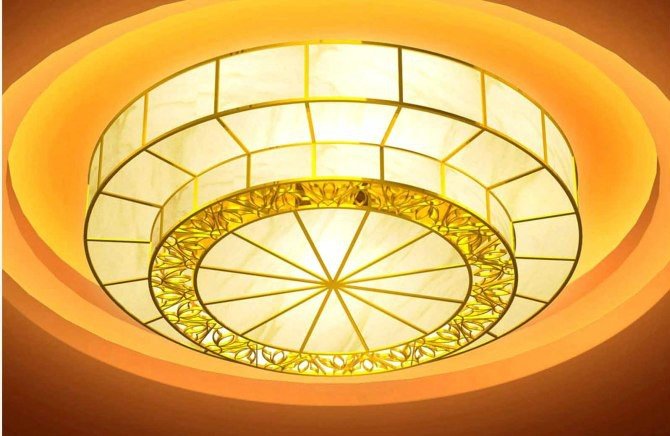 仿云石吸頂燈真云石吸頂燈客廳吸頂燈原始圖片2