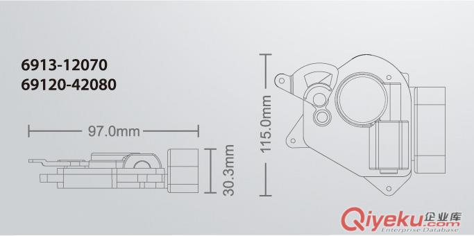 thsOA825 比亞迪/吉利專用閉鎖器