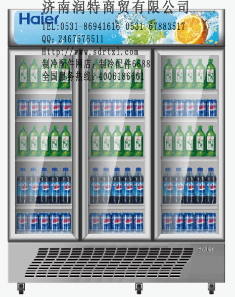 飲料柜 三開門飲料柜 立柜 冷藏柜 飲品柜 速凍柜 奶品柜 展示柜