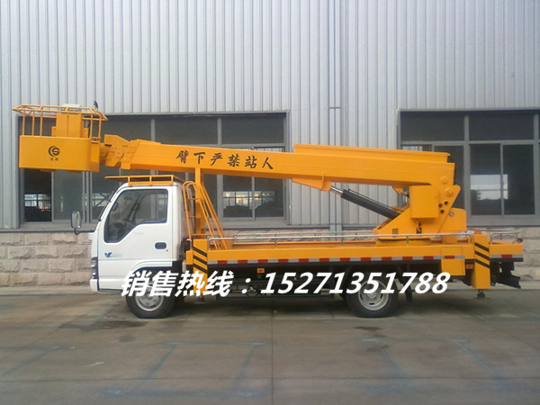 廈工楚勝牌新款五十鈴22米直臂高空作業(yè)車全方位圖片,高空作業(yè)車價格