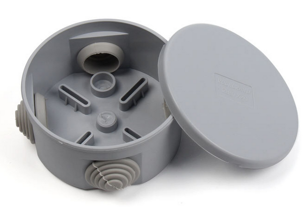 80x50mm帶橡皮塞電纜接線盒電氣盒 