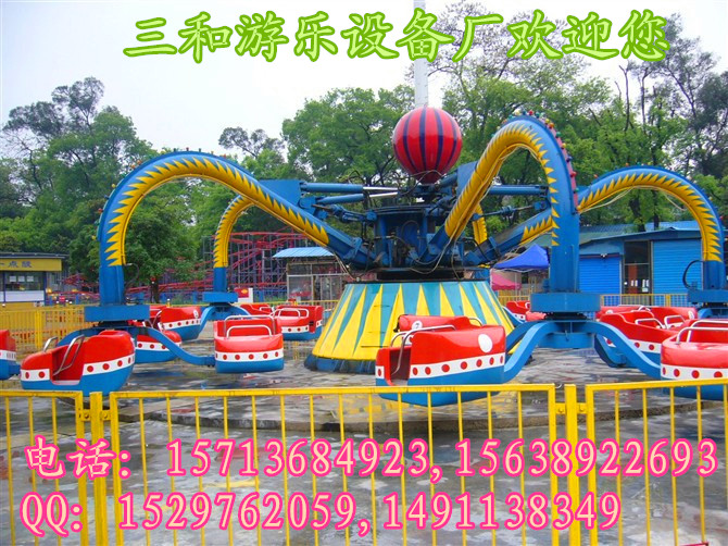 掌柜為您推薦【章魚飛車 旋轉(zhuǎn)大章魚】最刺激游樂設備廠家原始圖片2
