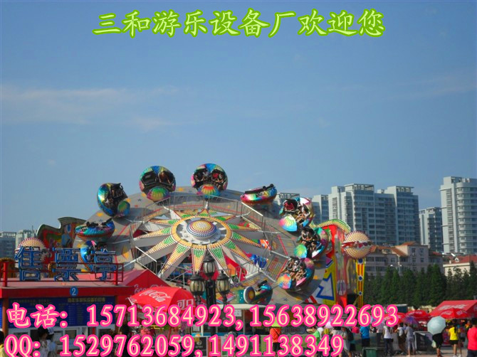 氣勢宏偉的搖滾巴士游樂設備 {zx1}翻滾造型 嗨翻天