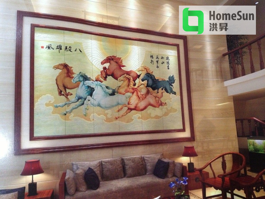皮飾背景墻LC009白玉霓裳~玄關