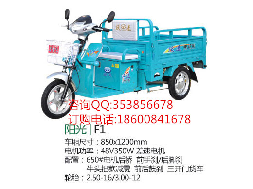 躍進電動車 亞星1號A型 正三輪電動車 拉貨三輪電動車 貨運三輪電動車