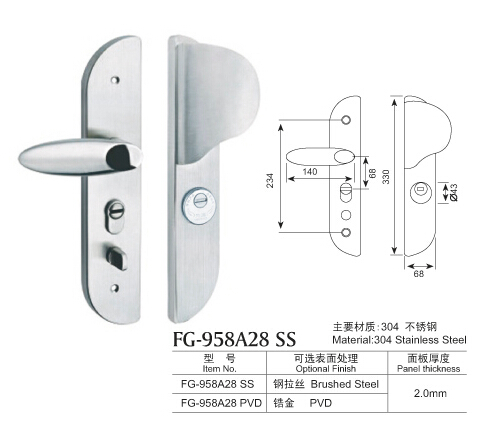 330不銹鋼防盜門鎖系列