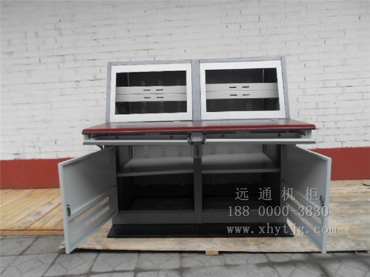 廠家直銷 雙聯琴臺/控制臺/監控操作琴臺 拼裝木質臺面