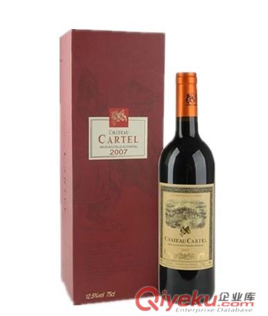 法國卡特爾城堡干紅葡萄酒 CHATEAU CARTEL-葡萄酒、香檳