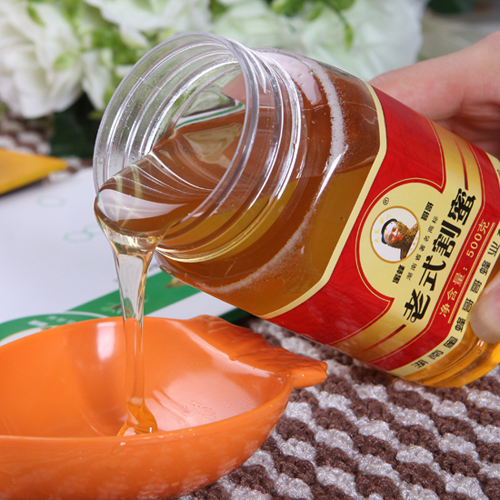 供應蜜蜂哥哥500g純蜂蜜土黑蜂蜜
