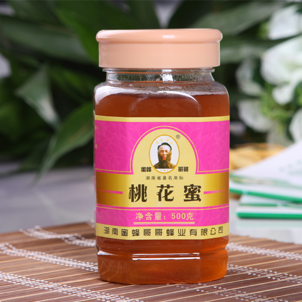 供應蜜蜂哥哥500g純蜂蜜桃花蜜