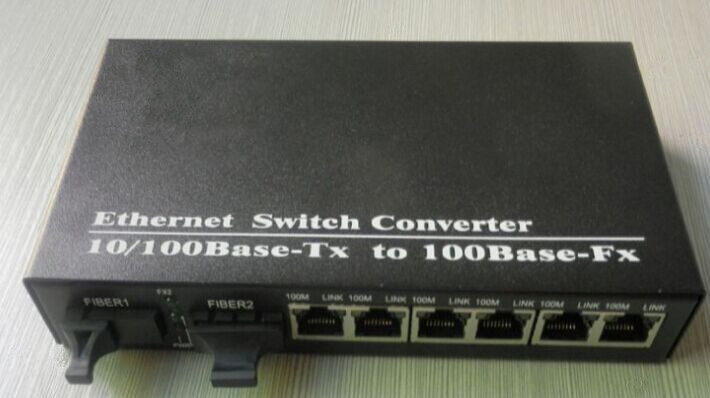 千兆單模雙纖兩光八電收發器QS-20GSM-F3P