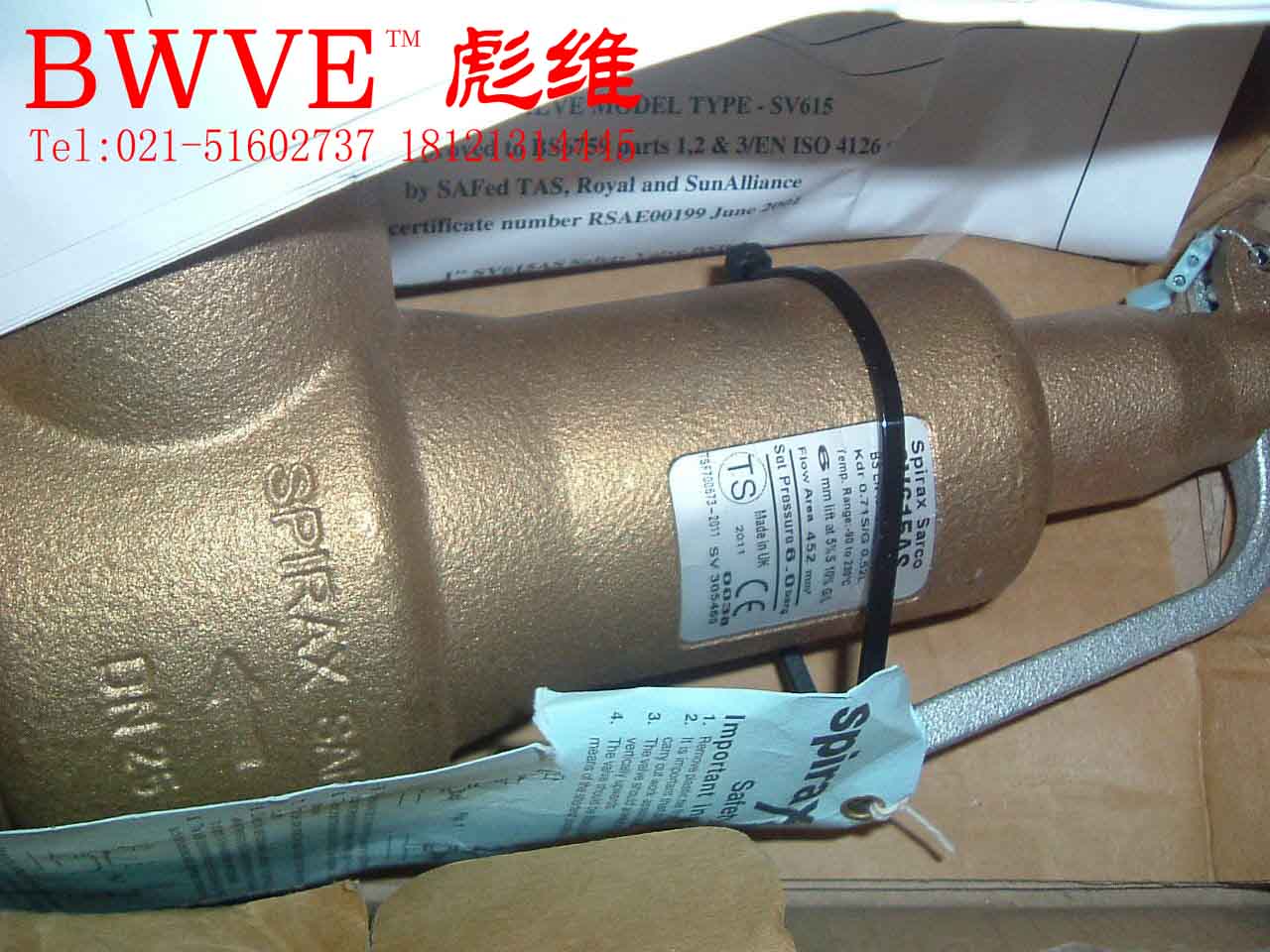 斯派莎克SV604安全閥