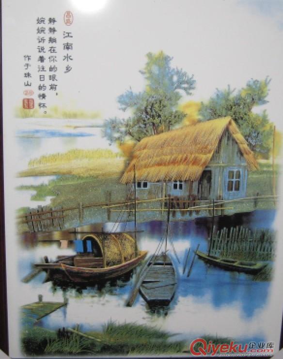 生產(chǎn)定做陶瓷工藝瓷板畫 gd手繪陶瓷瓷版畫 景德鎮(zhèn)瓷板畫廠原始圖片3