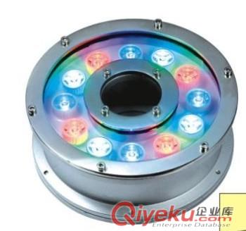 LED大功率全彩環形噴泉燈，大功率全不銹鋼中孔燈，大功率全彩噴泉燈