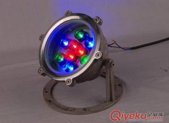 LED大功率水底燈，大功率全不銹鋼水底燈，大功率全彩圓形不銹鋼水底燈，